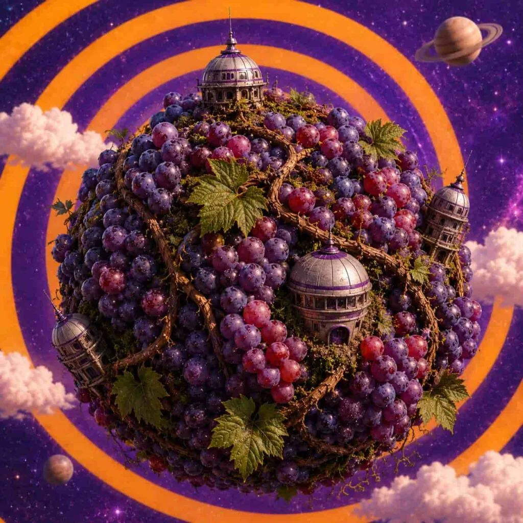 cover image for the article 'planet of grapes'